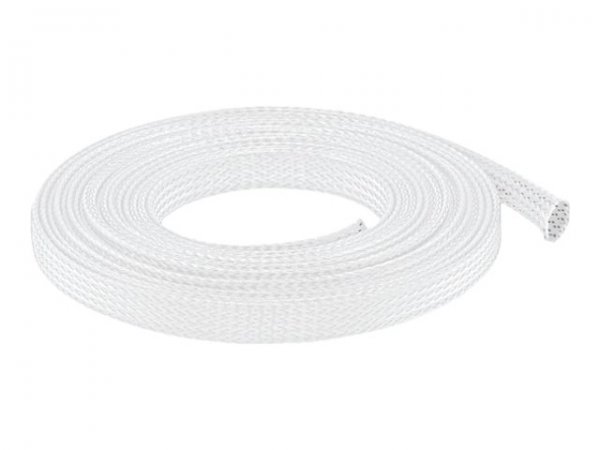 Delock Manicotto intrecciato estensibile da 5 m x 12 mm bianco - Bianco - Poliestere - -40 - 125 °C