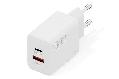 DIGITUS USB GaN Charger 30W 1x USB-C USB-A Ladegerät 30W