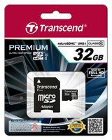 Transcend 32GB microSDHC Class 10 UHS-I - 32 GB - MicroSDHC - Classe 10 - MLC - 90 MB/s - Class 1 (U