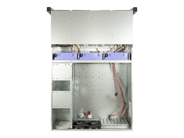Inter-Tech 4U-4724 - Box esterno HDD - 2.5/3.5" - SAS - SATA - Hot-swap - Montaggio rack - Grigio