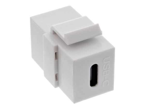 InLine Inserto Snap-In USB 3.1 Type-C femmina/femmina - bianco