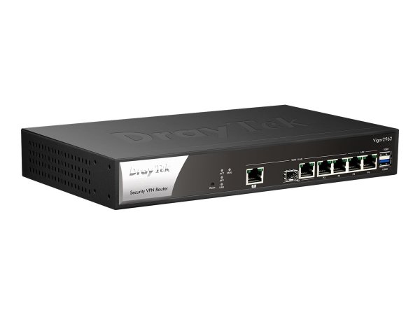 Draytek Vigor 2962 - WAN Ethernet - 2.5 Gigabit Ethernet - Nero - Bianco