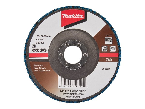 Makita D-63806 fächerschleifscheibe 125 Z80