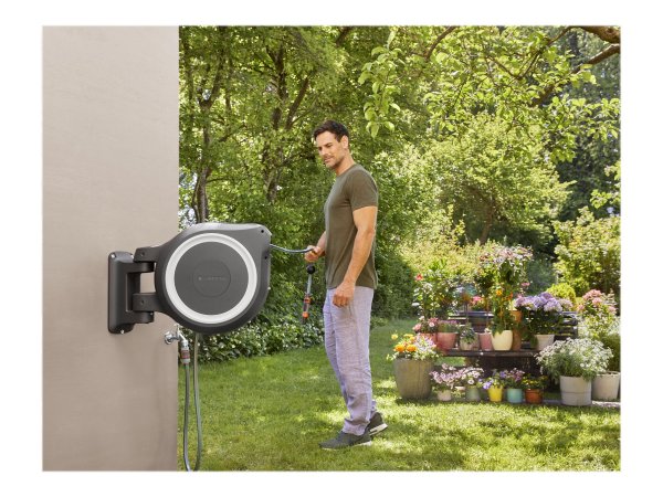 Gardena Wand-Schlauchbox RollUp L 30 m weiß 30m