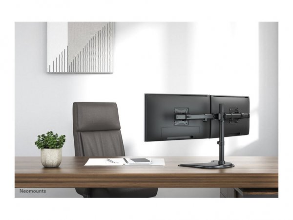 Neomounts NM-D335DBLACK Supporto per monitor 10-27" - Morsetto/indipendente/passacavo - 25,4 cm (10"