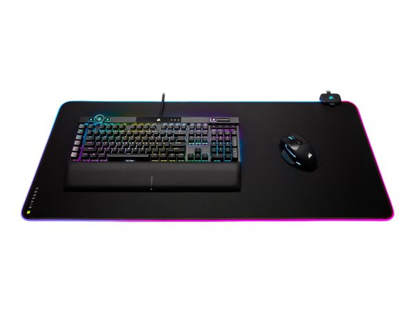 Corsair MM700 RGB - Nero - Monocromatico - Gomma - Alimentazione USB - Barra appoggiaferro antiscivo