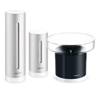 Netatmo Stazione Meteo con Pluviometro Intelligente - Argento - Barometro per interni - Igrometro da