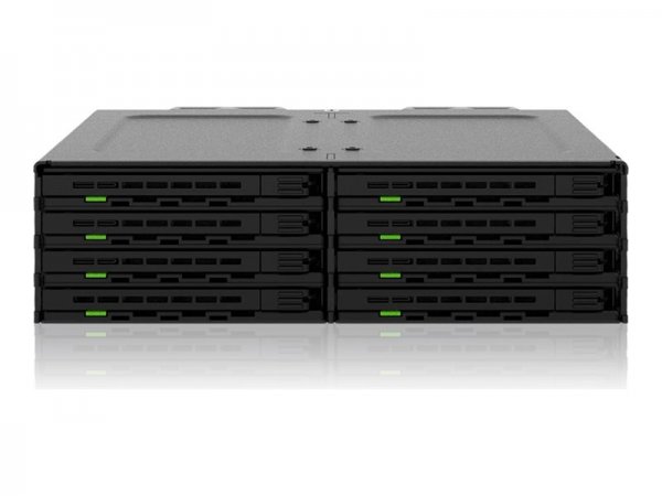 Icy Dock ExpressCage MB038SP-B - 8 Slot 2.5" SAS/SATA HDD/SSD Wechselrahmen für 5