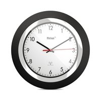 Mebus 19451 - Parete - Digital clock - Rotondo - Nero - Bianco - Plastica - Moderno