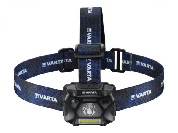 Varta WORK FLEX MOTION SENSOR H20 - Stirnband-Taschenlampe - Schwarz - Blau - 2 m - IP54 - LED - 3 W