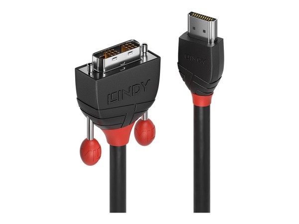 Lindy 36271 - 1 m - HDMI tipo A (Standard) - DVI-D - Maschio - Maschio - Dritto