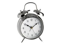 TFA 98.1043 - Sveglia al quarzo - Argento - Bianco - Cromo - Metallo - Batteria - Stilo AA - 1,5 V TFA 98.1043 - Sveglia al quarzo - Argento - Bianco - Cromo - Metallo - Batteria - Stilo AA - 1,5 V