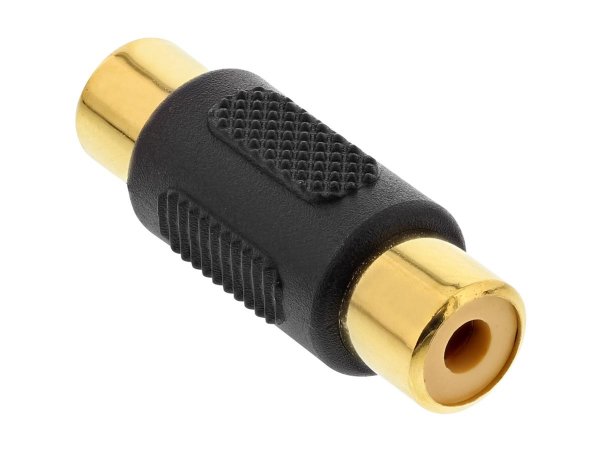 InLine Adattatore Audio RCA femmina / femmina - dorato - accoppiatore