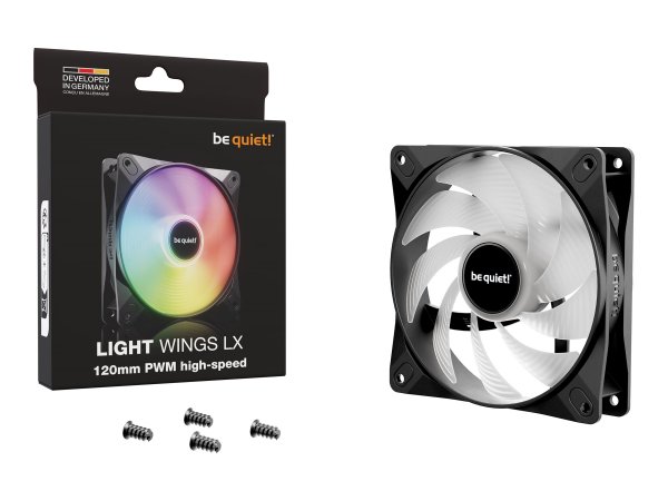 Be Quiet! Light Wings LX 120mm PWM high speed - Case fan - 30,9 dB