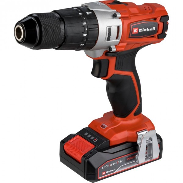 Einhell TE-CD 18/2 Li-i+22 - Trapano con impugnatura a pistola - 1,3 cm - 1250 Giri/min - 8 mm - 350