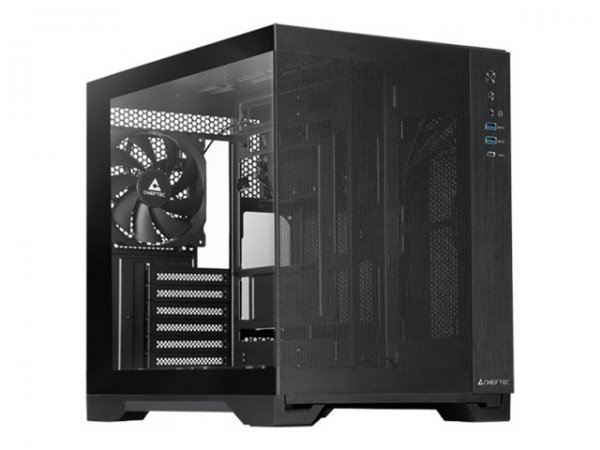 Chieftec Geh Visio Air Gm-30B-M-Op schwarz Tempered Glass - Torre - ATX