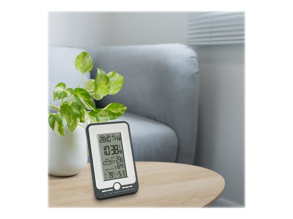 TFA Multy - Nero - Argento - Igrometro da interno - Termometro da interno - Igrometro per esterno -