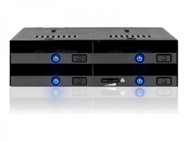 Icy Dock FlexiDock 4x 2.5" to 1x 5.25" bay mobile rack SATA - HDD-Wechselrahmen - 2 - Hdd telaio smo