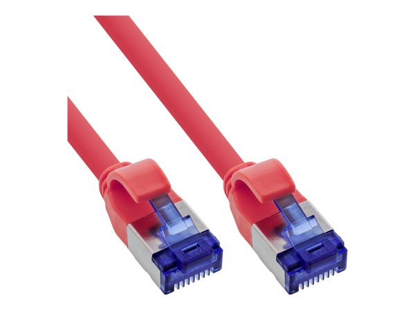 InLine Patchcord Slim - Cat.6A - S/FTP - TPE (LSZH) - PoE - rosso - 2m