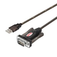 Unitek International UNITEK Y-105 - Nero - 1,5 m - USB tipo A - DB-9 - Maschio - Maschio