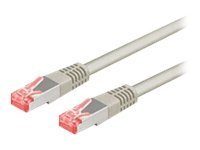 Goobay CAT 6 Patchkabel S/FTP PiMF Grau - Cavo - Rete