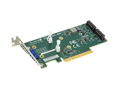 Supermicro AOC-SLG3-2M2 - Schnittstellenadapter - M.2 - Controllore - m.2 NVMe