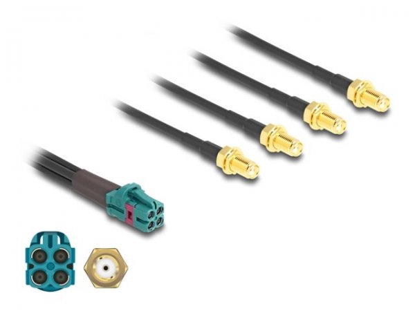 Delock Antennenkabel - Mini Fakra Z Steckverbinder m zu SMA - Cavo - Antenna/tv