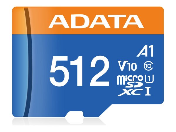 ADATA AUSDX512GUICL10A1-RA1 - 512 GB - MicroSDXC - Classe 10 - UHS-I - 100 MB/s - 25 MB/s