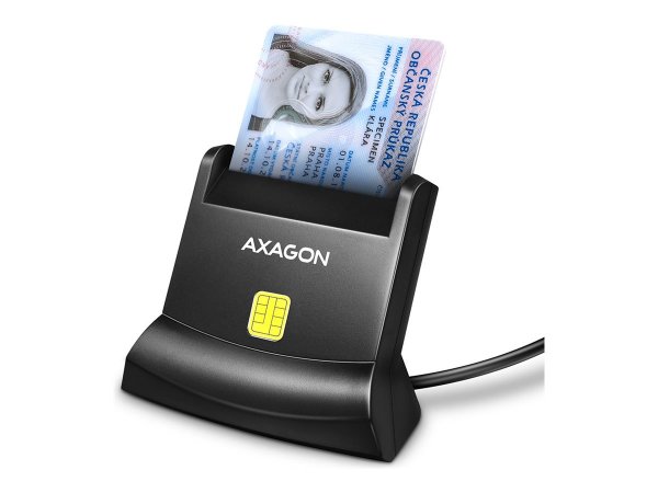 AXAGON CRE-SM4N USB Smart Card Stand - Card-Reader