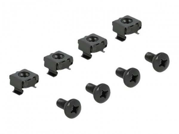 Delock Spazzola a strip per la gestione dei cavi da 19? 1U nero - Pannello di gestione del cavo - Ne