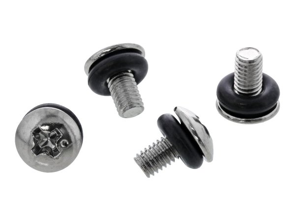 InLine Set di viti per scheda madre - con rondelle in gomma - metriche - 10pz.