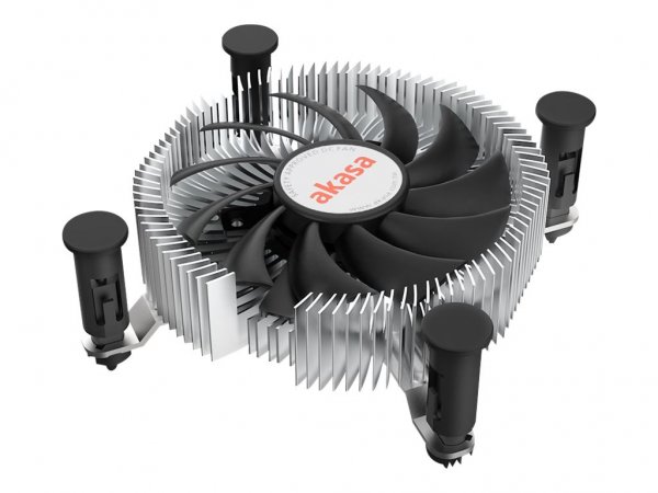 Akasa AK-CC6601EP01 Computerkühlsystem Prozessor Kühlkoerper/Radiator 7.5 cm Aluminium - Raffreddame
