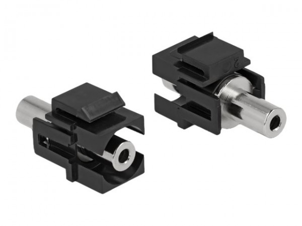 Delock Modulo Keystone stereo jack femmina da 3,5 mm a 3 pin per jack stereo femmina da 3,5 mm 3 pin