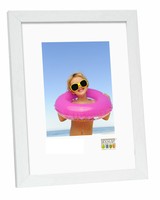 Deknudt S44CF1 - Cornice per foto singola - MDF - Legno - Bianco - 40 x 50 cm - Rettangolare - 1,5 c