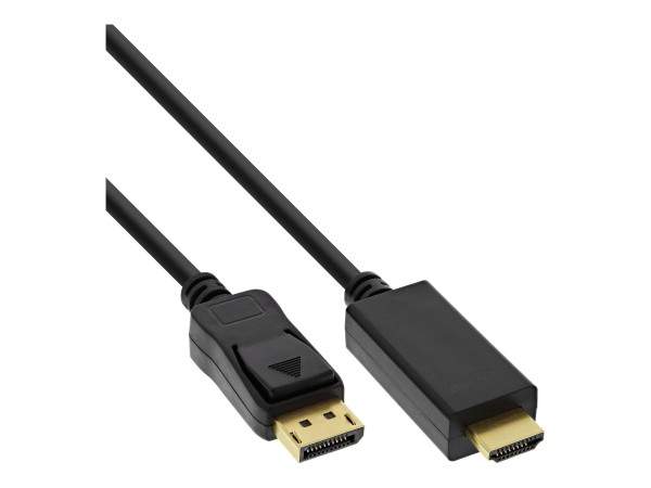 InLine Cavo DisplayPort M a HDMI M - 2m - con Audio - 4K/60Hz - DP1.2 - nero