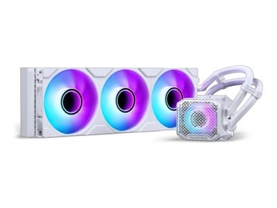 Phanteks Glacier One 360M25 Gen2 DRGB AiO Wasserkühlung - 360 mm weiß - 20 dB - AMD socket AM4 (Ryze
