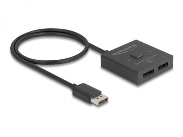 Delock DisplayPort Switch 2> 1 bidirektional 8K - Cavo - Digitale/display/video