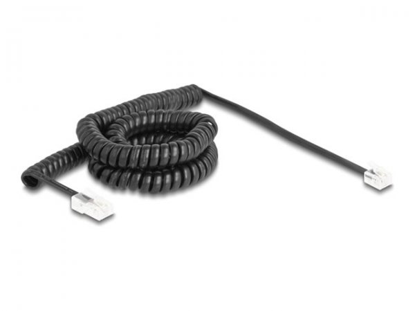 Delock Telefonkabel/Spiralkabel RJ11 St. zu RJ45 S. - Rete - Telefono