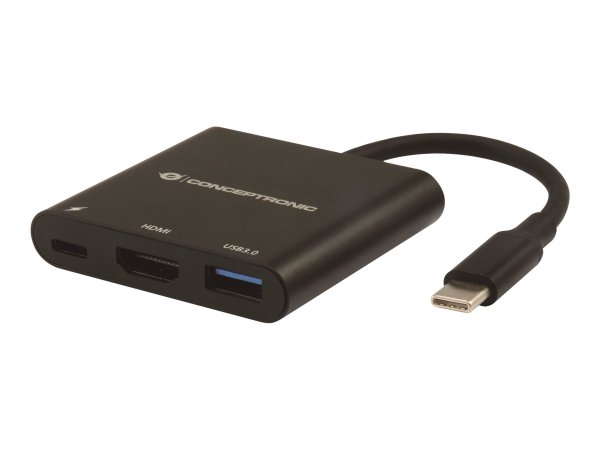Conceptronic Usb-C Docking Station HDMI 2 x Usb 3.0 Power Delivery SD Card Slot 0.15 m