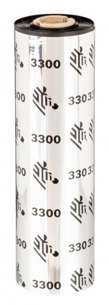 Zebra 3300 Wax/ Resin - 74 m - 6,4 cm - 12 pz - Nero - 1,2 cm