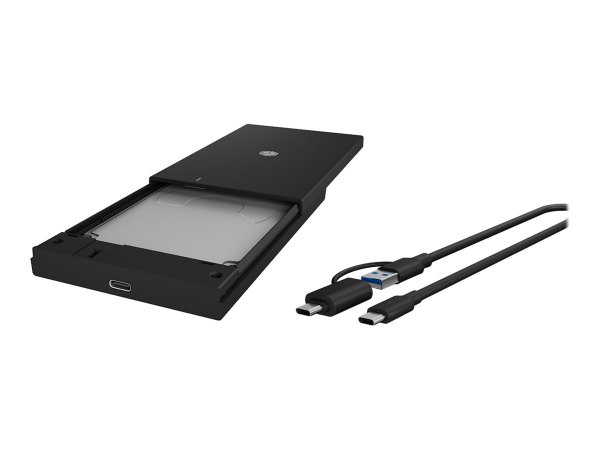 ICY BOX IB-200T-C3 - Box esterno SSD - 2.5" - SATA - Seriale ATA II - Serial ATA III - 6 Gbit/s - Co