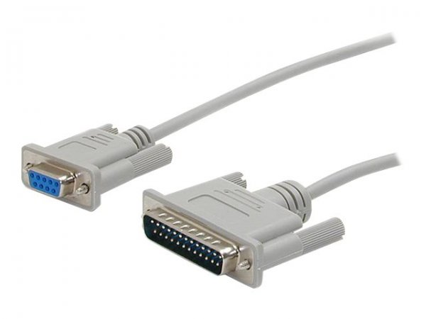 StarTech.com gekreuztes DB9 auf DB25 Seriell Nullmodemkabel - Bu/St - Nullmodem - Cavo - Digitale/da