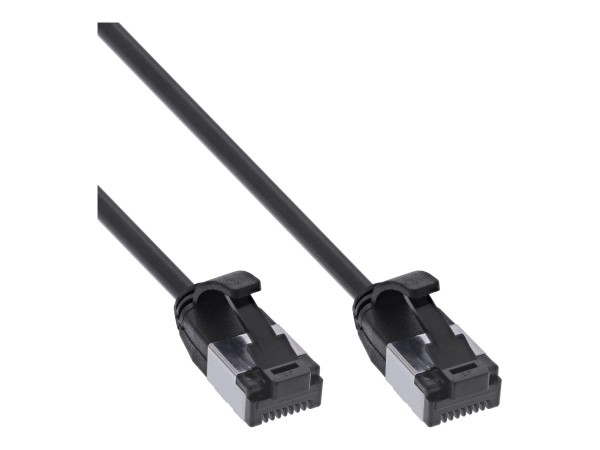 InLine Cavo patch sottile - U/FTP - Cat.8.1 - TPE senza alogeni - nero 2m