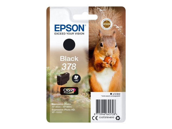 Epson 378 - 5.5 ml - black - original