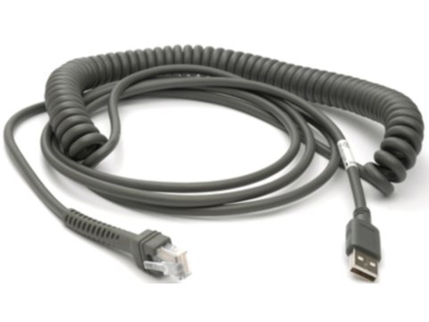 Zebra Motorola USB Cable: Series A - 4,5 m - USB A - Grigio