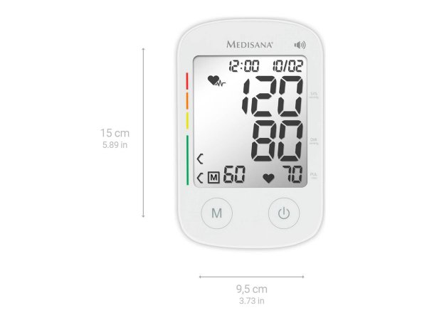 Medisana GmbH Medisana BU 535 VOICE - Arti superiori - Bianco - 2 utente(i) - LCD - Stilo AA - 1,5 V