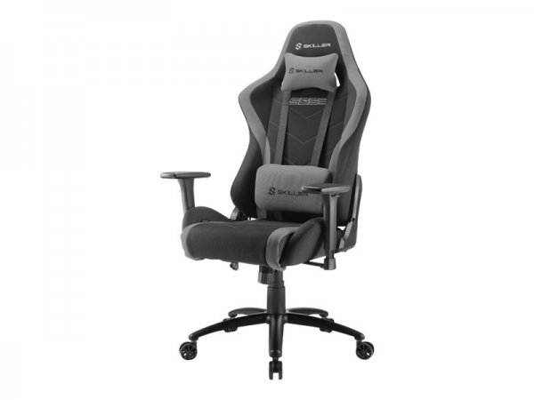 Sharkoon SKILLER SGS2 - Sedia da gaming per PC - 110 kg - Seduta imbottita - 185 cm - Nero - Acciaio