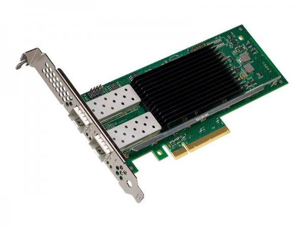 Intel E810-XXVDA2 - Interno - Cablato - PCI Express - Fibra - Nero - Verde - Argento