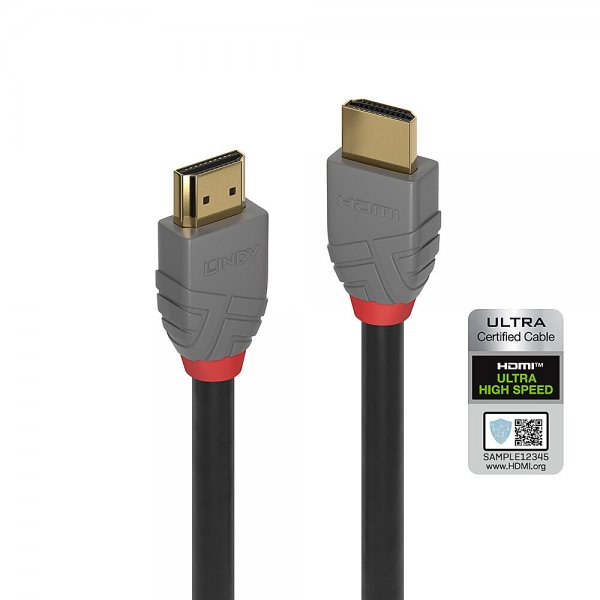 Lindy 36951 - 0,5 m - HDMI tipo A (Standard) - HDMI tipo A (Standard) - Compatibilità 3D - 48 Gbit/s