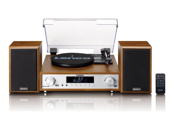 Lenco MC-160 - Audiosystem - 2 x - Holz MC-160WD - Giradischi